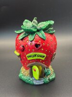 Obstladen in der Erdbeere, handbemalt, **Einzelstück**