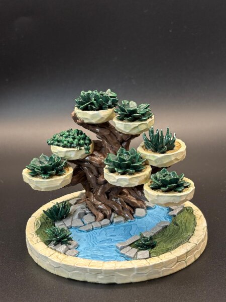 Diorama Baum am See, handbemalt, **Einzelstück**