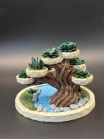 Diorama Baum am See, handbemalt, **Einzelstück**
