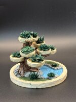 Diorama Baum am See, handbemalt, **Einzelstück**