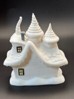 winterliches Schneehaus, handbemalt, **Einzelstück**