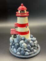 Leuchtturm, handbemalt, **Einzelstück**
