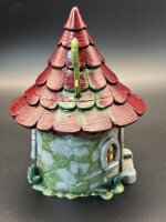verwachsenes Steinhaus, handbemalt, **Einzelstück** (Fehldruck)
