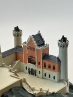 Schloß Neuschwanstein, handbemalt, **Einzelstück** (Fehldruck)